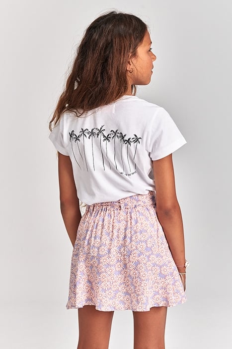 GIRLS TAHITI SKYLINE PALMS T-SHIRT BRIGHT WHITE 4