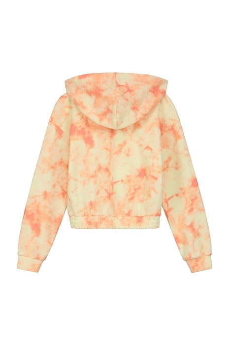 GIRLS QUINCY HOODIE TYE DYE STRAWBERRY PINK 2