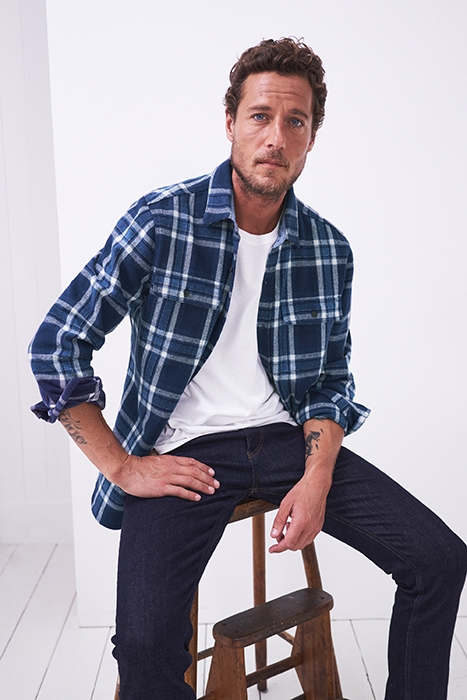 NEWTON OVERSHIRT BLUE MLT 4