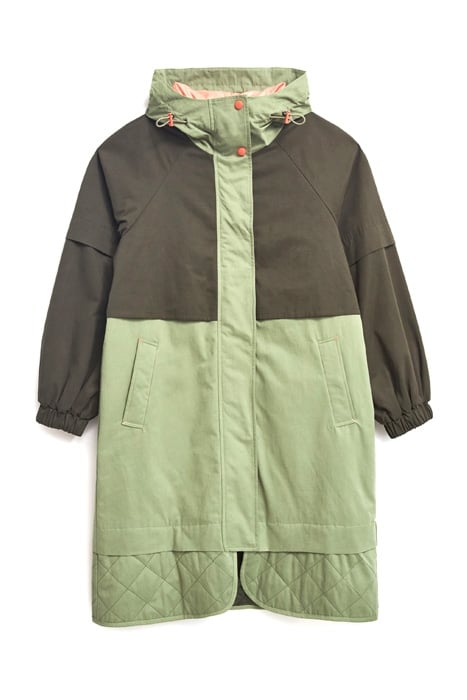 CELIA PARKA GREEN MULTI 1