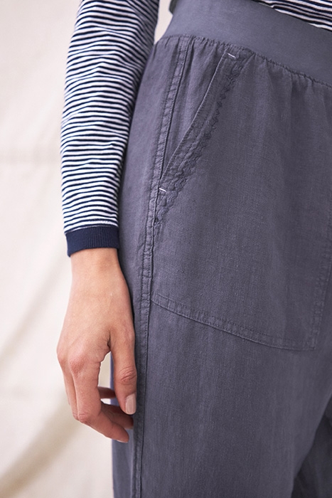 EFFIE LINEN TROUSER PURPLE 4