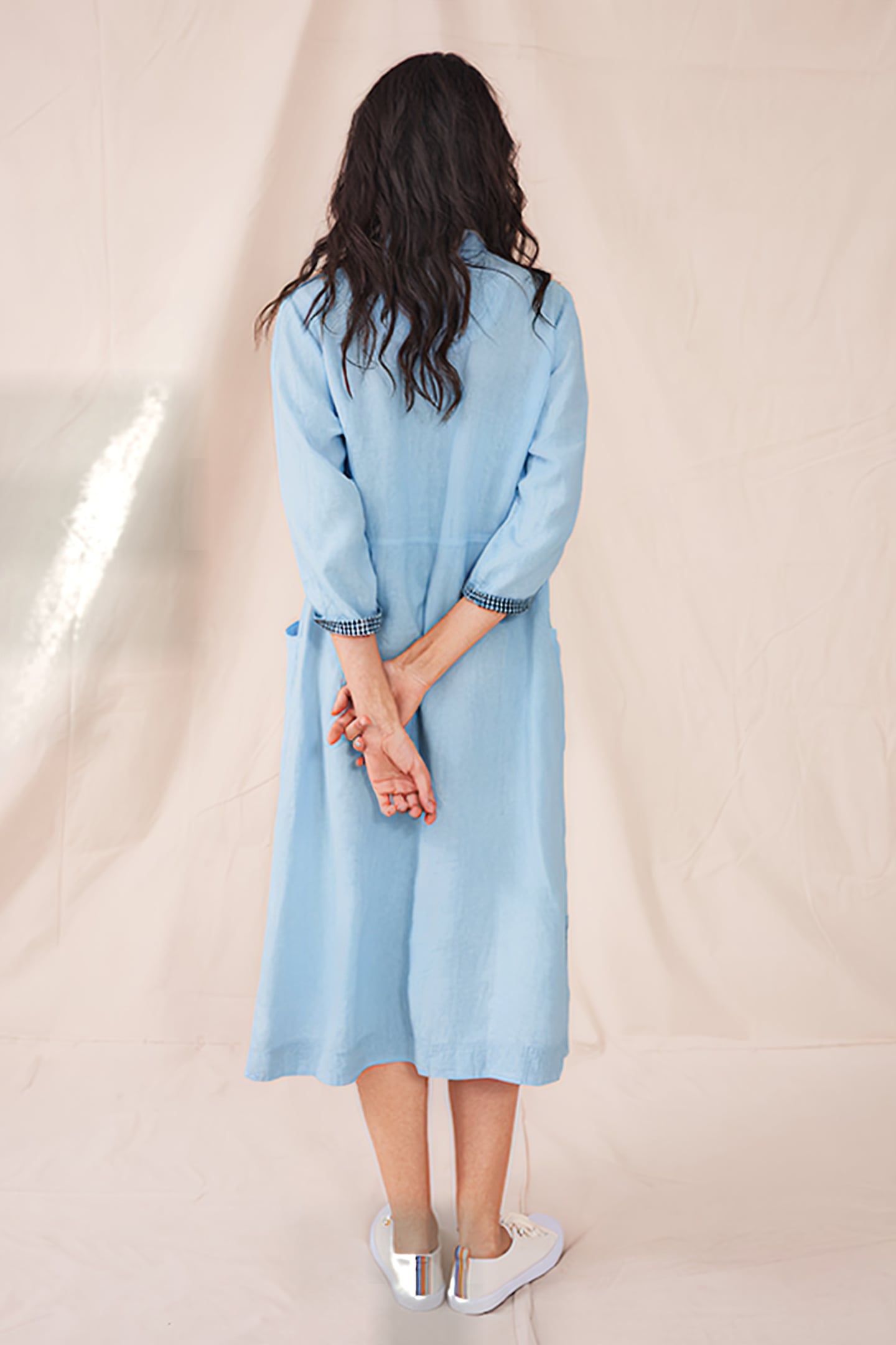 ROSIE LINEN SHIRT DRE BLUE 3