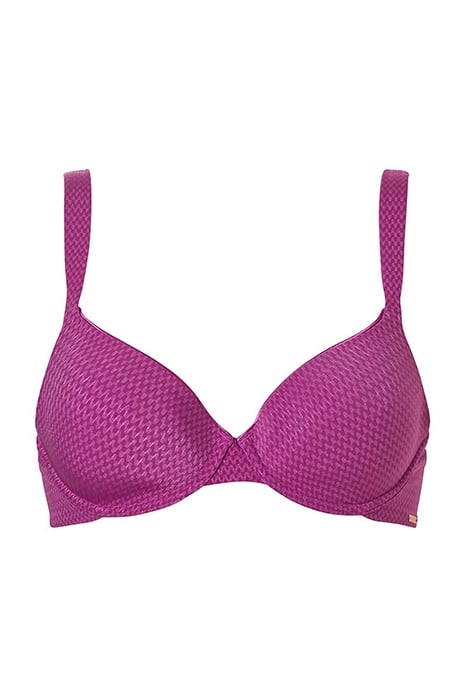LI BRA T-SHIRT LINDSEY WAVE TYRIAN PINK 1