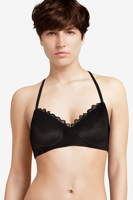 LI BRA T-SHIRT BIBI VELVET RIB BLACK 2