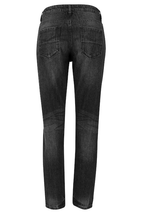LADIES BOYFRIEND DENIM PANTS BLACK WASHED 8