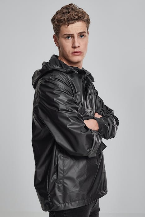 LIGHT PULL OVER JACKET BLACK 5