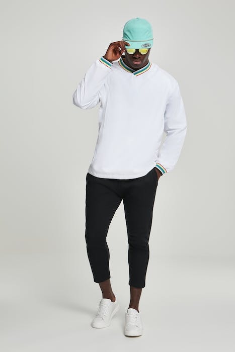 WARM UP PULL OVER WHT/MULTICOLOR 4