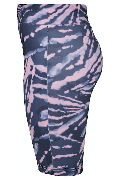 LADIES TIE DYE CYCLING SHORTS DARKSHADOW/PINK 8