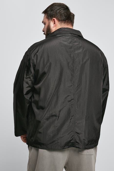 DOUBLE POCKET NYLON CREPE JACKET BLACK 3