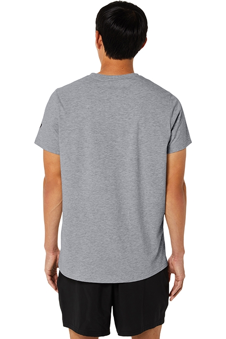 SHOE TEE GRAPHIC MID GREY HEATHER/ SHOCKING ORANGE 2