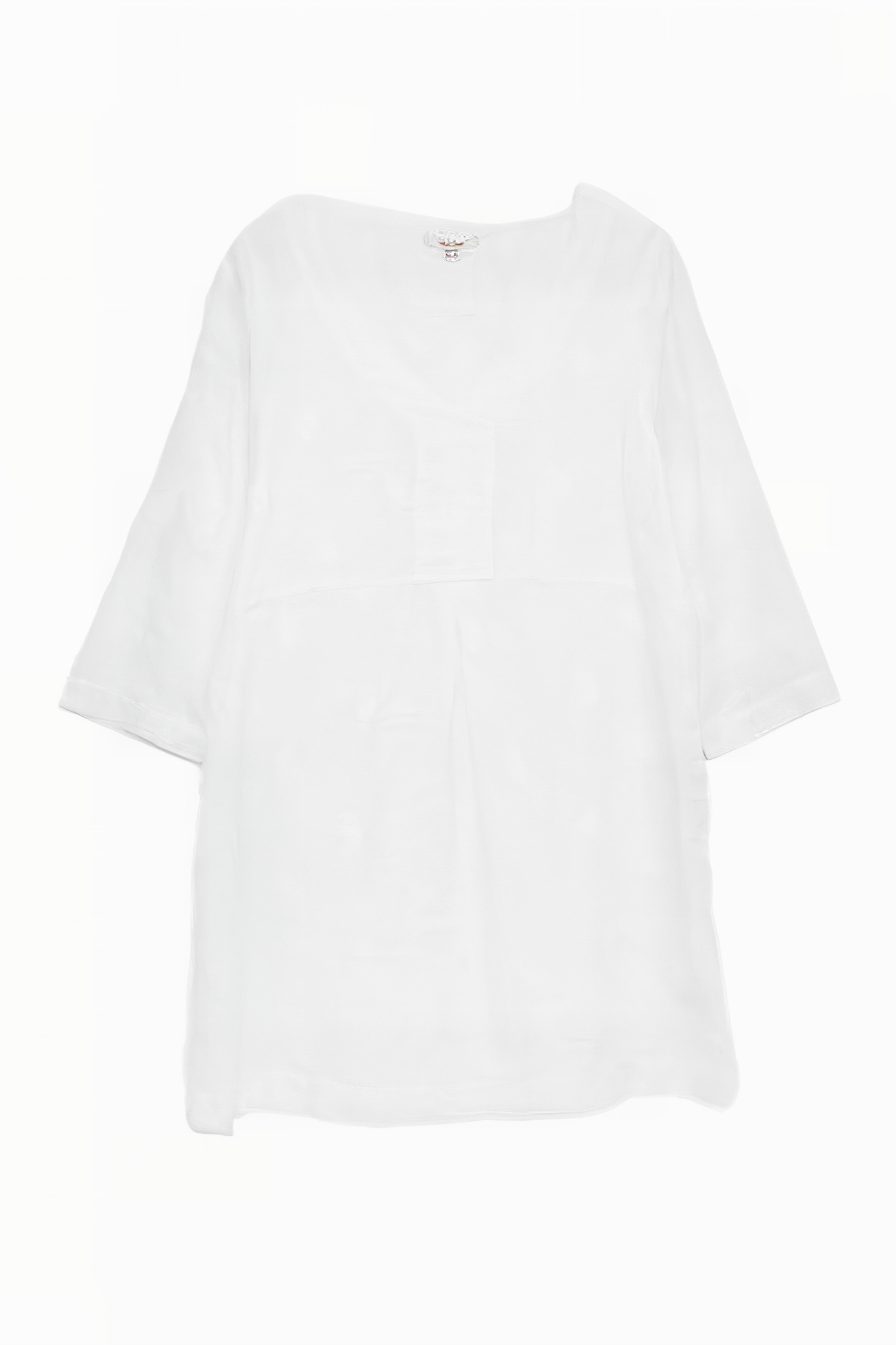BAILEY LINEN TUNIC WHITE PLAIN 1