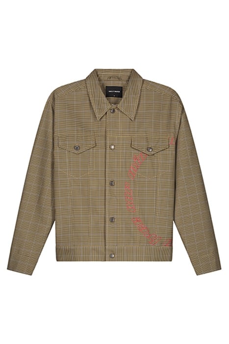 SAND CHECKED KARDY JACKET 1