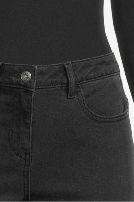 TROUSER WOVEN LONG 84001026 BLACK DENIM 4