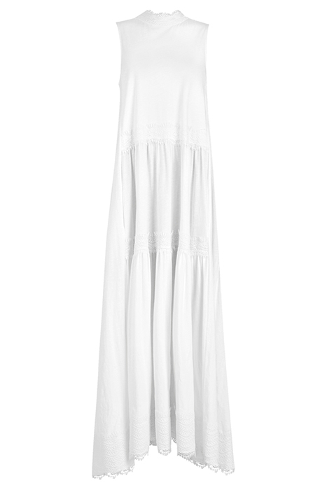 TIER DRESS CHALK WHITE 1