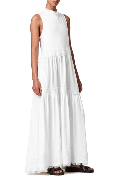 TIER DRESS CHALK WHITE 2