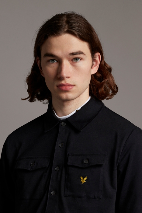 TWO POCKET POLO SHIRT TRUE BLACK 4