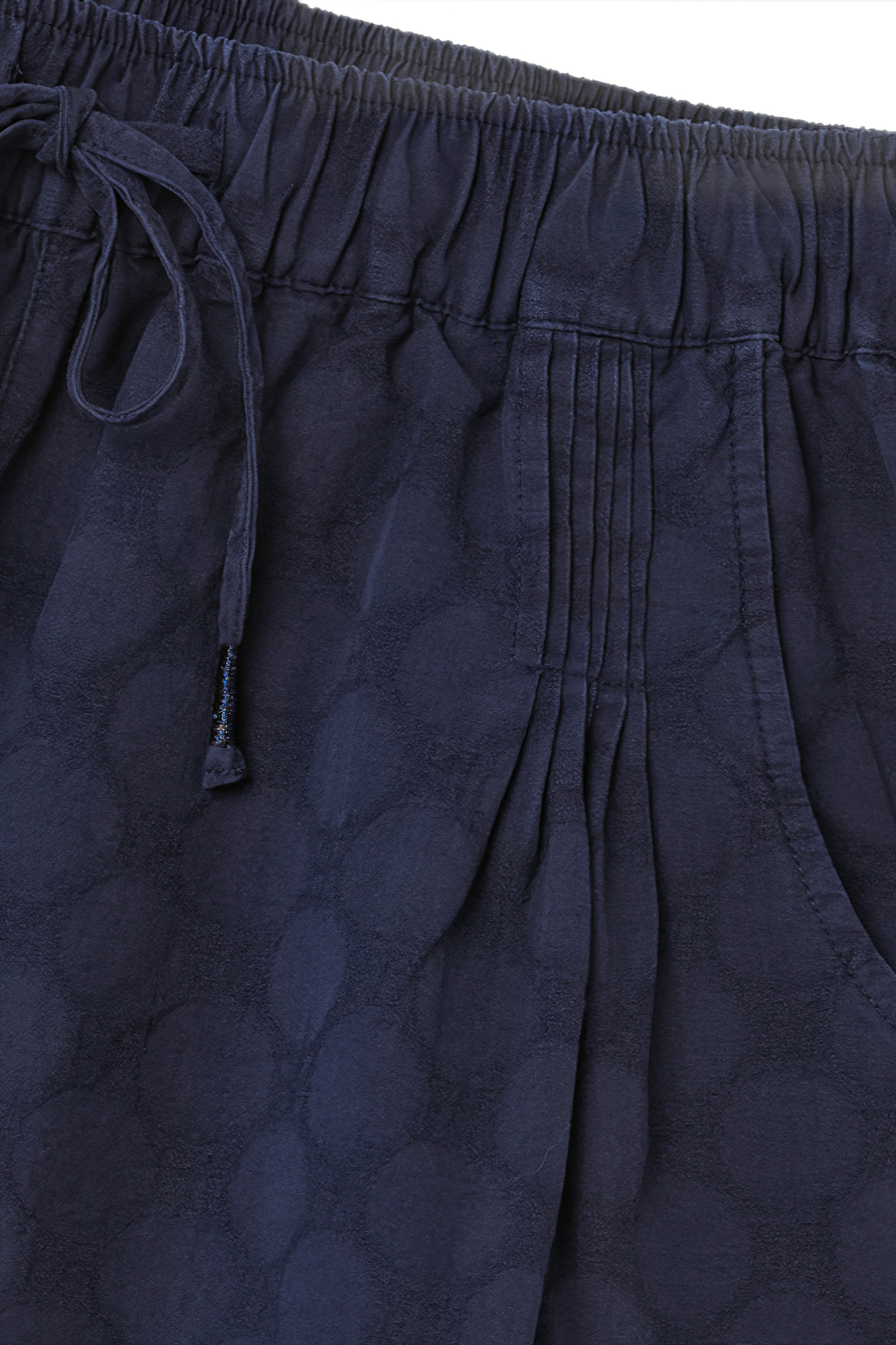 LAURIE SPOT LINEN SHORT DARK NAVY 5