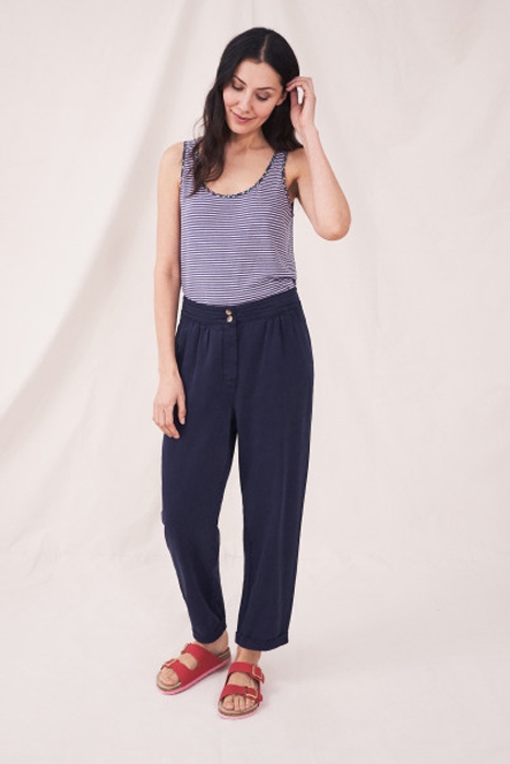 AMELIE TAPERED TROUSER DARK NAVY 2