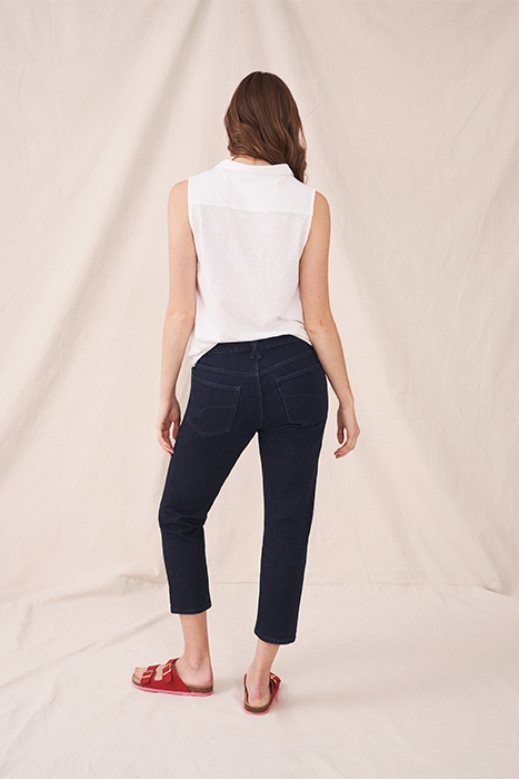 BROOKE STRAIGHT CROP JEAN DK DENIM 3