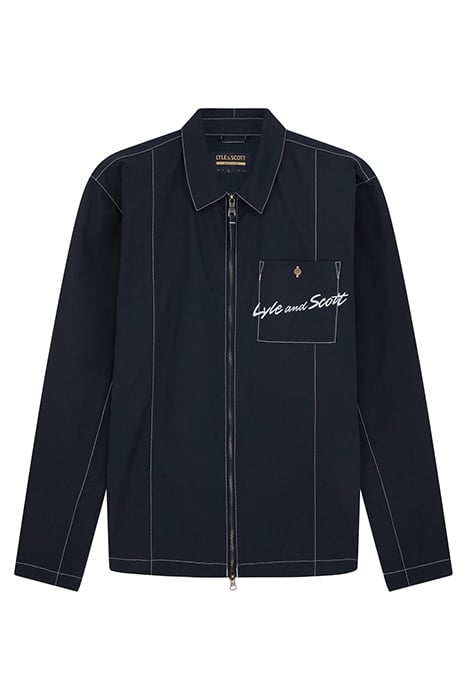 PANELLED OVERSHIRT DARK NAVY 4