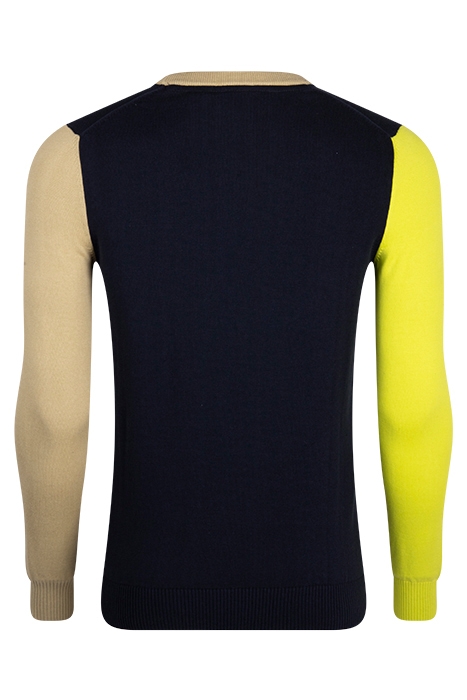 CONTRAST CREW NECK DARK NAVY 2