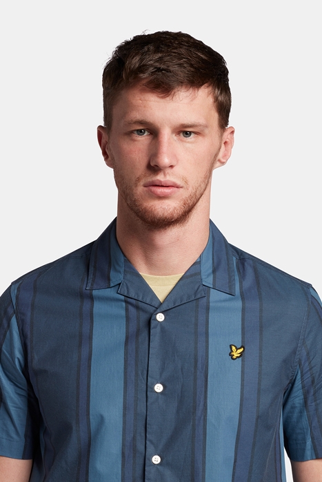 VERTICAL STRIPE RESORT SHIRT SLATE BLUE/ NAVY 4