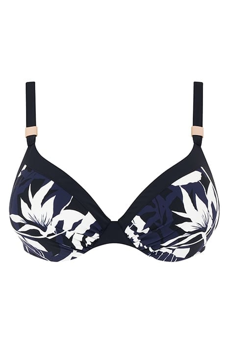 SW BRA TSHIRT PLUNGE DARK FLOWERS 1