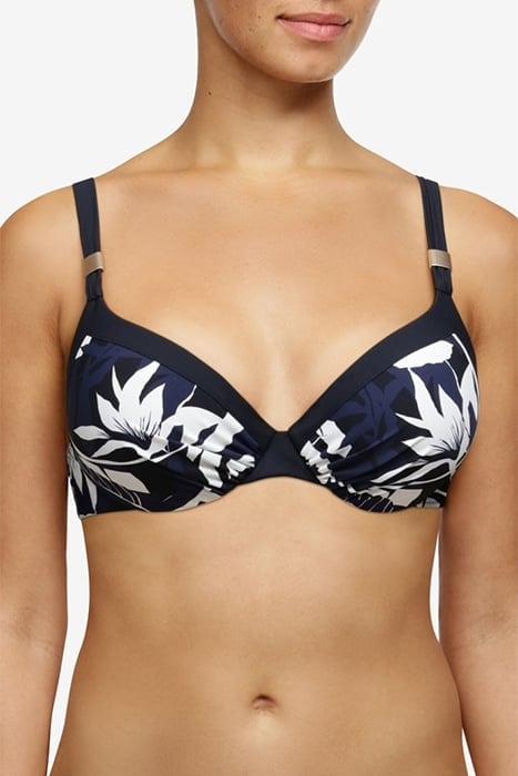 SW BRA TSHIRT PLUNGE DARK FLOWERS 2
