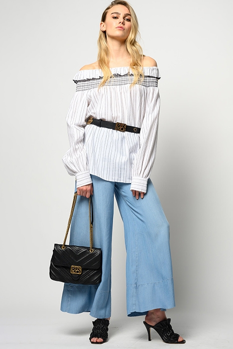 AFFRANTO BLUSA TELA OPERATA RI WHITE/BLACK 3