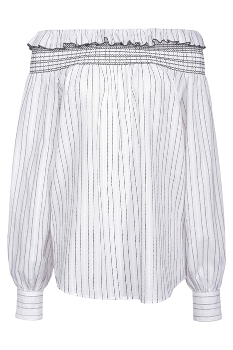 AFFRANTO BLUSA TELA OPERATA RI WHITE/BLACK 7