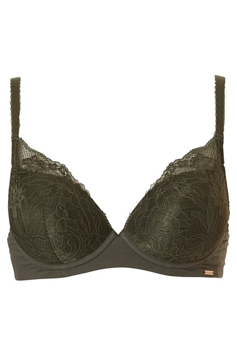 CO BRA TSHIRT PUSH LILLY COTTON LACE DARK PINE 1