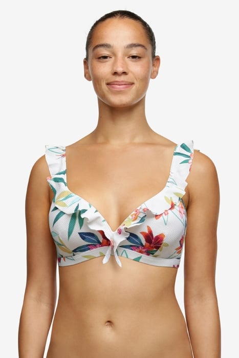 SW BRA TSHIRT BOWIE WHITE PARADISE BRIGHT FLOWER 2