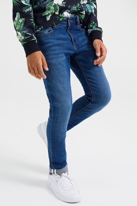 JONGENS SKINNY FIT JEANS MET STRETCH BLUE 2