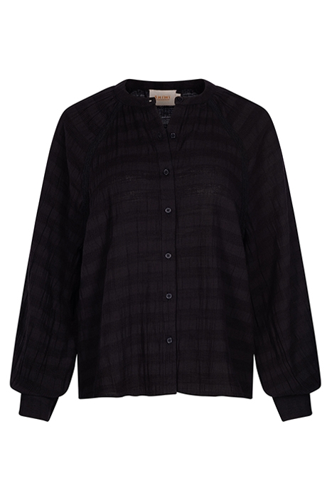 LADIES PLYMOUTH BLOUSE TASMANIA STRIPE BLACK 4