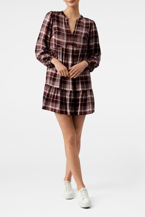 CLAUDIA CHECK SMOCK DRESS CHECK 5