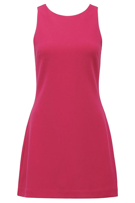 AUDREY SHIFT MINI DRESS PINK PEACOCK 6