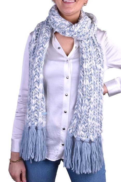 SCARF VINCI LIGHT BLUE LIGHT BLUE 2