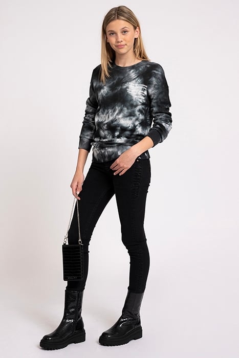 KEEP TIE DYE SWEATER BLACK 2