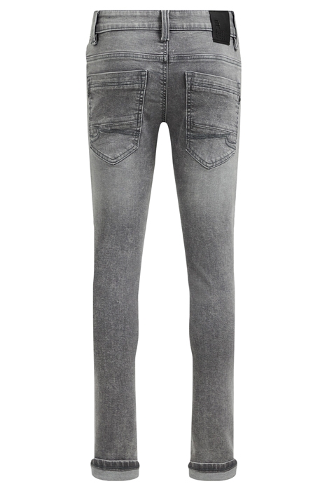 JONGENS SKINNY FIT JEANS MET BIKERDETAILS EN STRETCH GREY 5