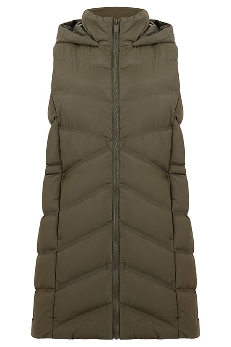 GILET ROW HOOD MID KHAKI 1
