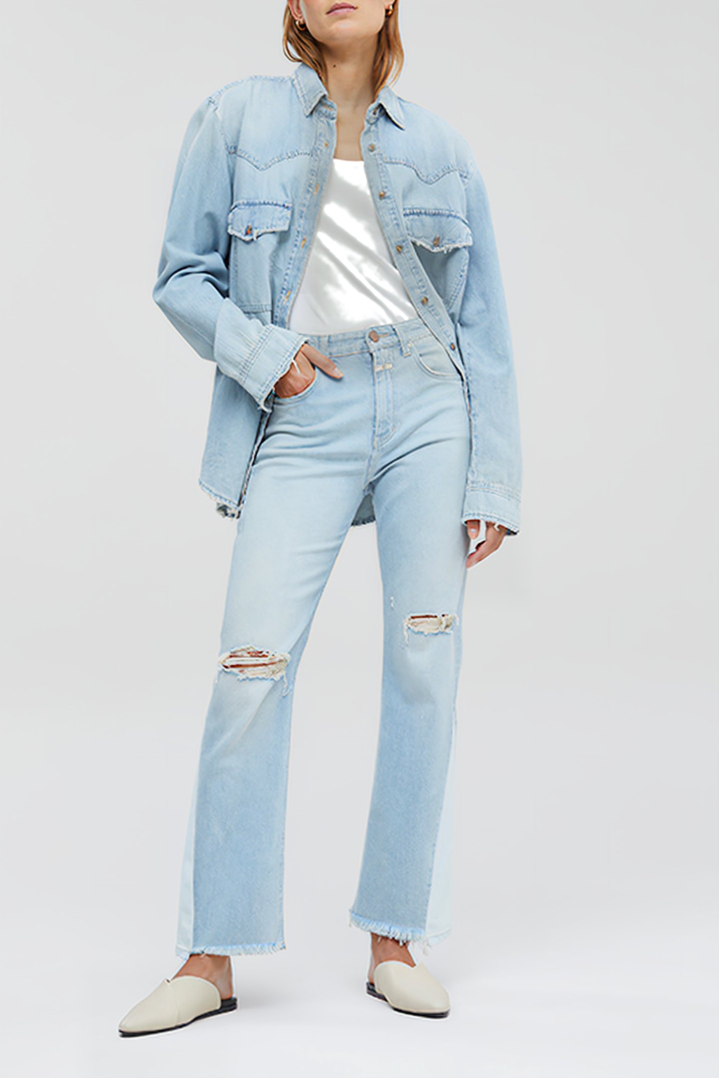 CLOSED WOMEN BAYLIN JEANS LIGHT BLUE 2