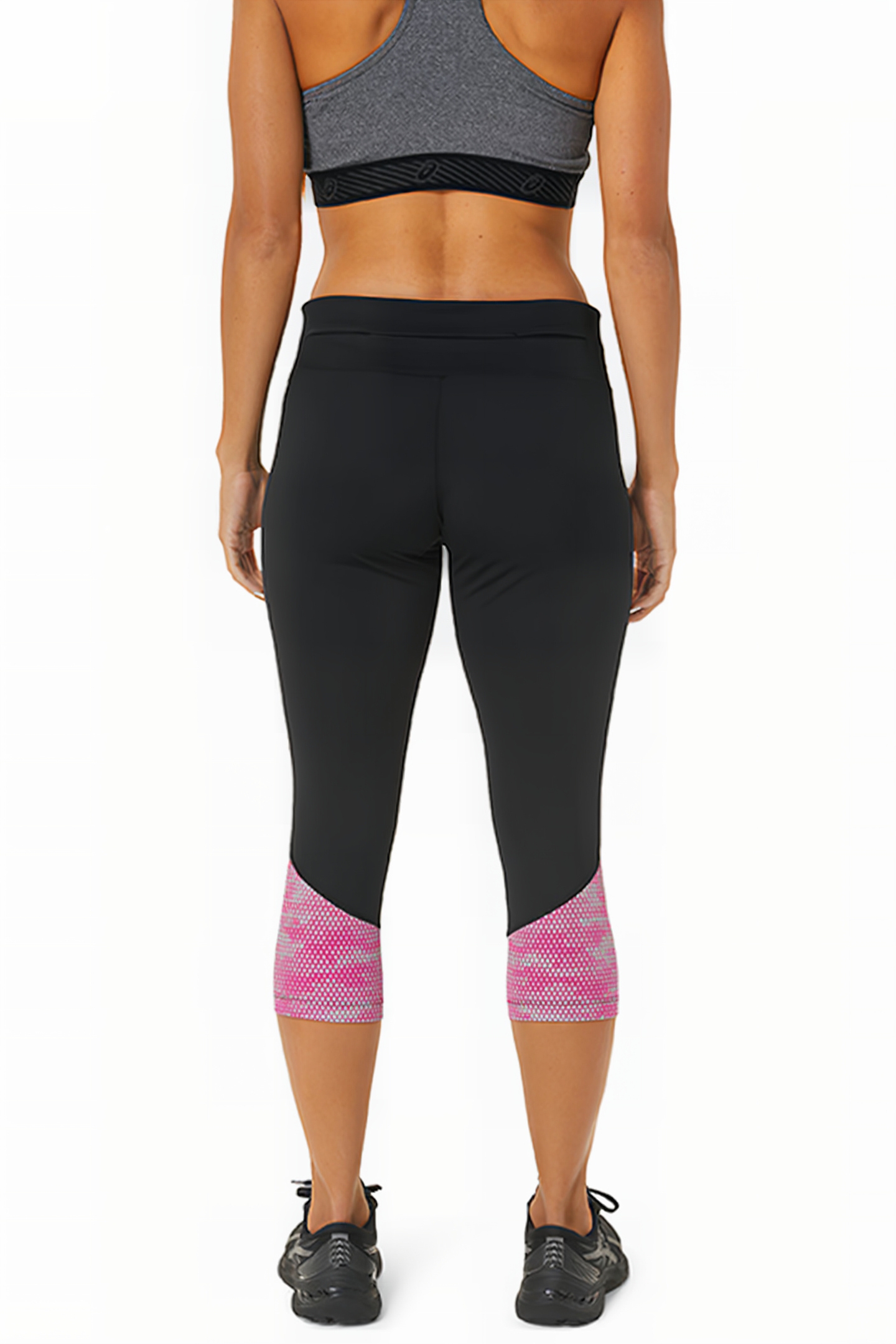 SPORT RFLC KNEE TIGHT PERFORMANCE BLACK/FUCHSIA RED 2