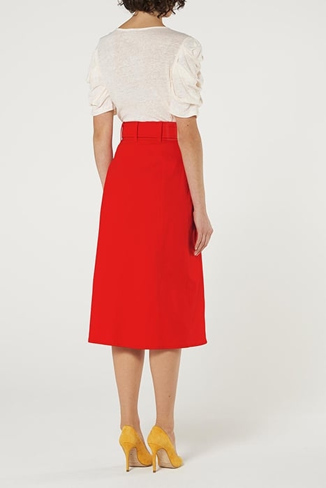 ODA MIDI SKIRT RED 2
