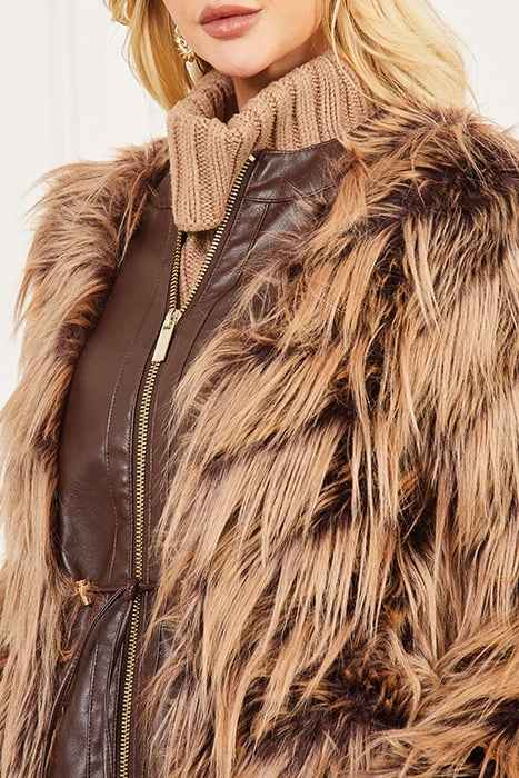 DINAH COAT DARK BOURBON WITH CLASSIC CAME 6