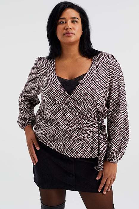 LADIES TRANSSHIPMENT BLOUSE WITH DESSIN - CURVE MULTI-COLOUR 2