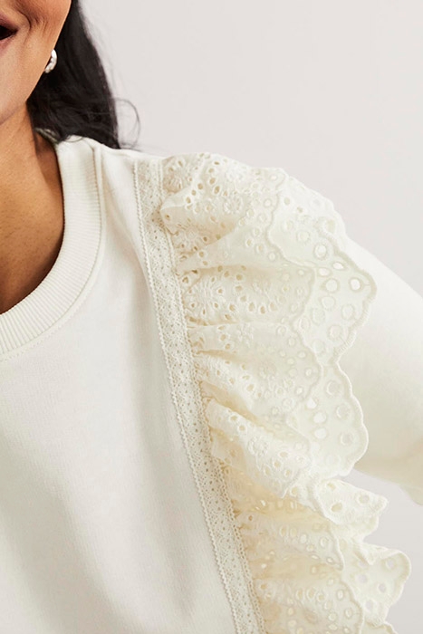 BRODERIE INSERT SWEATSHIRT IVO 4