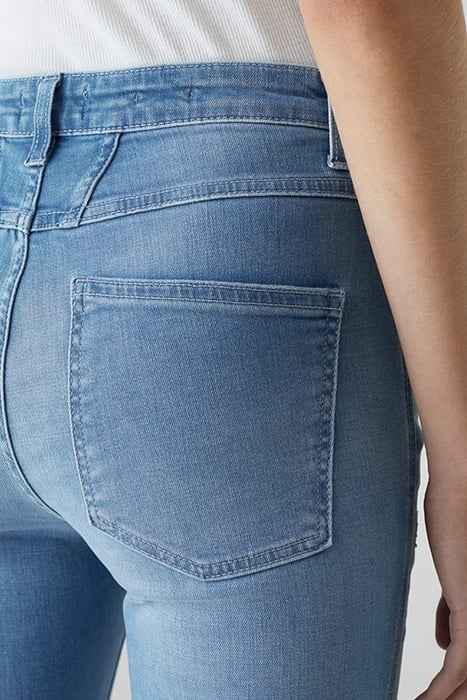 SKINNY PUSHER JEANS MID BLUE 8