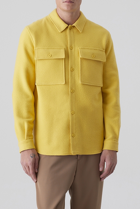 UTILITY SHIRT W/ ELBOW PATCHES WOOL YELLOW 1