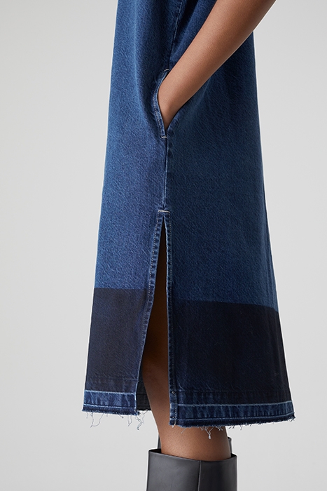 V-NECK DRESS DARK BLUE 5