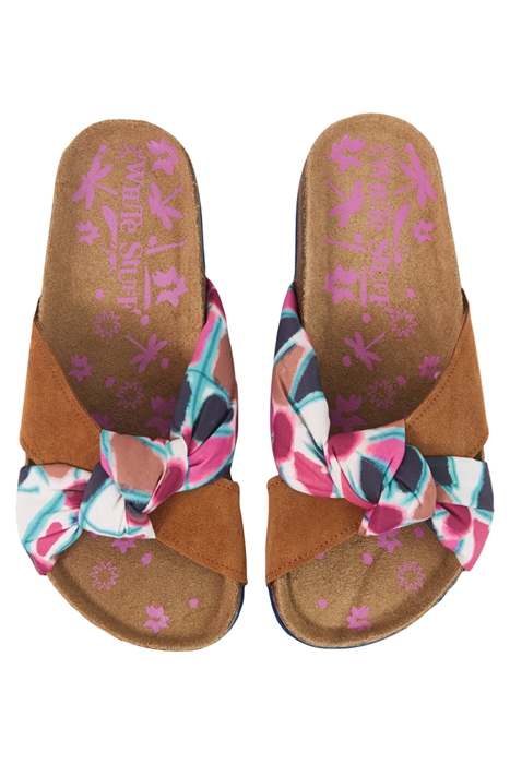 ISOBEL FABRIC FOOTBED TAN 3